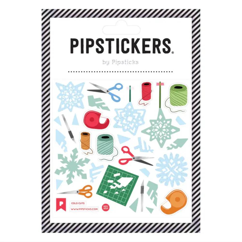 Pipsticks, Stickers, Art & School, 4"x4", Cold Cuts, 895745